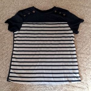 NEW Navy/White top
